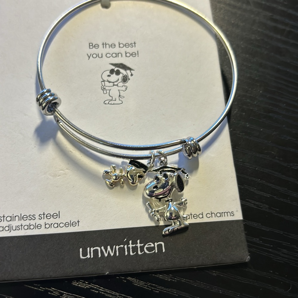 Graduation adjustable bangle bracelet - Picture 2 of 3